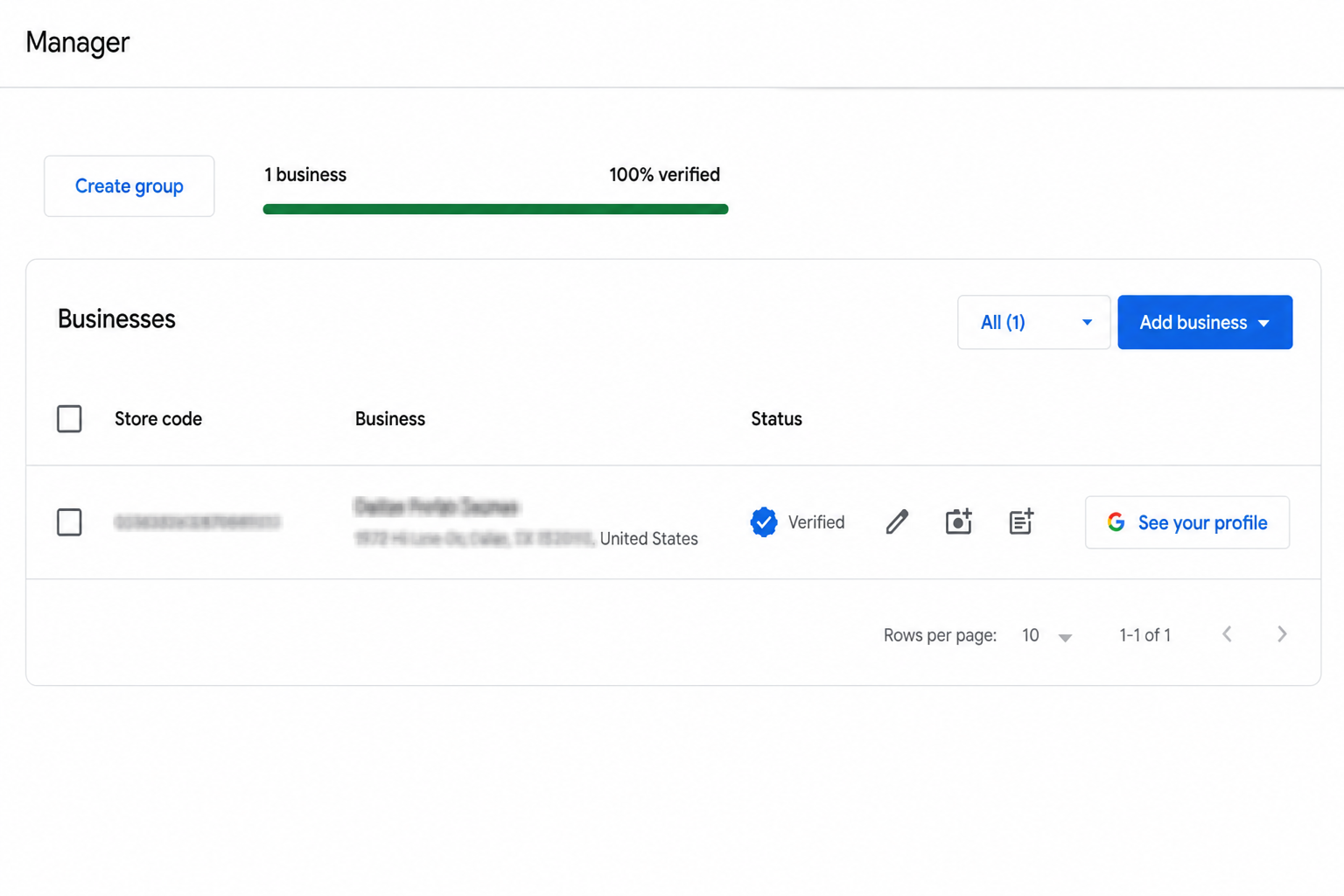 Google Business Profile verification options showing phone, email and postcard methods